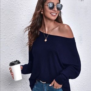 SHEIN off the shoulder shirt